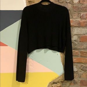 Wilfred crop top sweater with bell sleeves